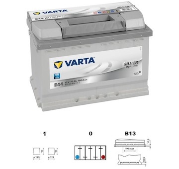 autobaterie VARTA  Silver dynamic          77Ah   12V   780A     278x175x190