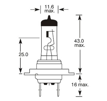 žárovka   H7 24V  70W PX26d    HELLA