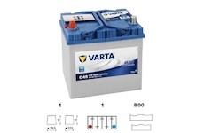 autobaterie VARTA  Blue dynamic  Asia   60Ah   12V    540A    232x173x225 LEVÁ