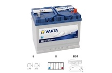 autobaterie VARTA  Blue dynamic  Asia   70Ah   12V    630A    261x175x220   