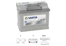 autobaterie VARTA  Silver dynamic          63Ah   12V   610A     242x175x190 LEVÁ 